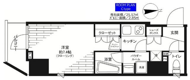 ステージファースト蒲田アジールコートⅡ 間取り図画像