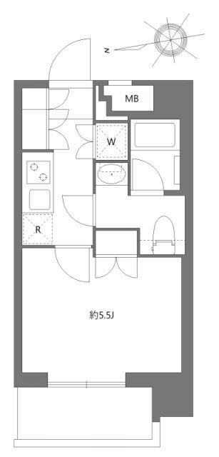 プレミアムキューブ大森デュー（303） 間取り図画像
