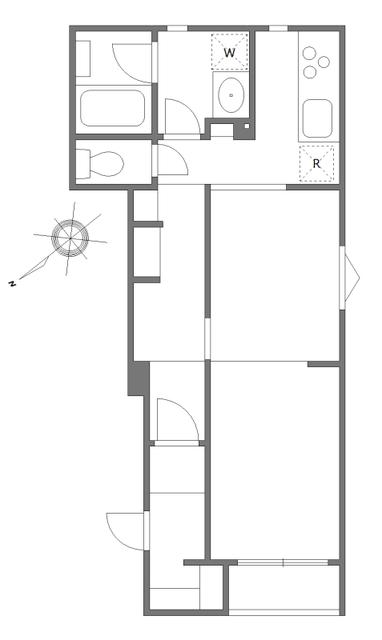 オシアゲドット（101） 間取り図画像