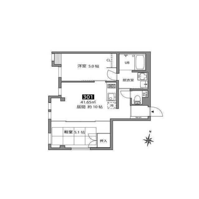 マツバラハウス（301） 間取り図画像