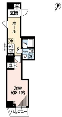 プレール・ドゥーク池上Ⅱ（1101） 間取り図画像