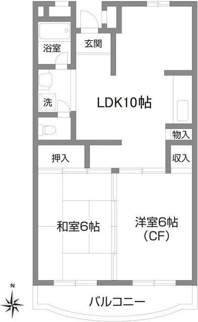 ファルム烏山（501） 間取り図画像