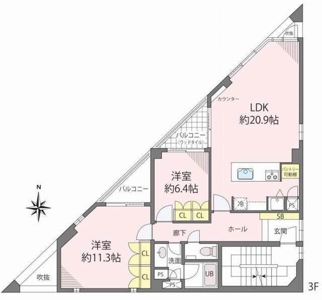 メゾン・ド・リカ（301） 間取り図画像