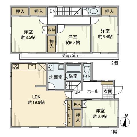 野方戸建（1） 間取り図画像