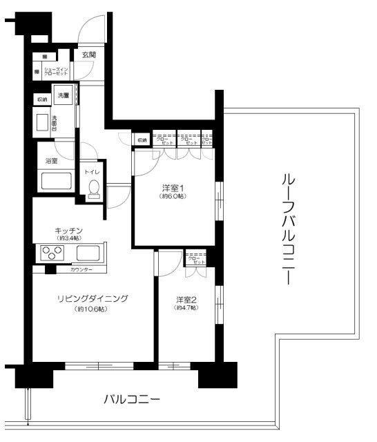 ファインシティ王子神谷リバー＆フォレスト 間取り図画像