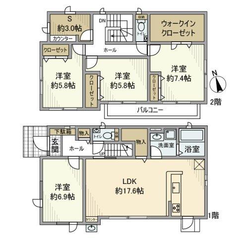 吉祥寺南町戸建（1） 間取り図画像