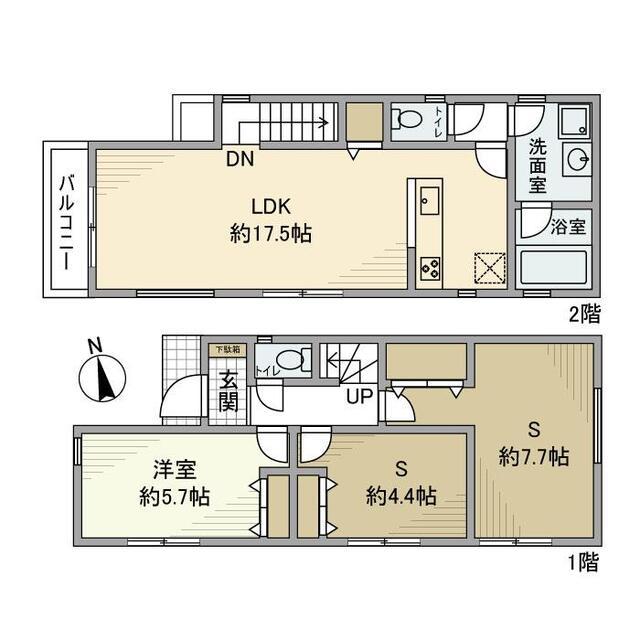 北烏山戸建（1） 間取り図画像