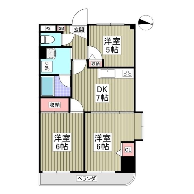 ドミール・コンフォール親水公園（305） 間取り図画像