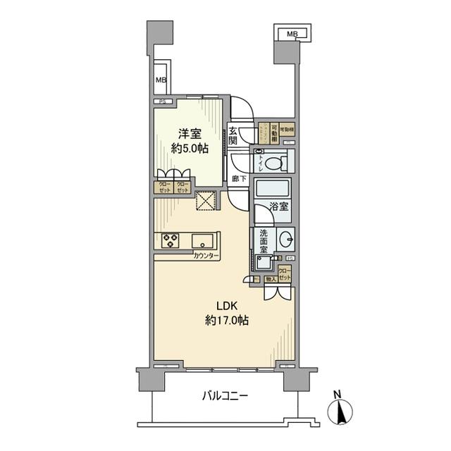 プラウドシティ国立（431） 間取り図画像