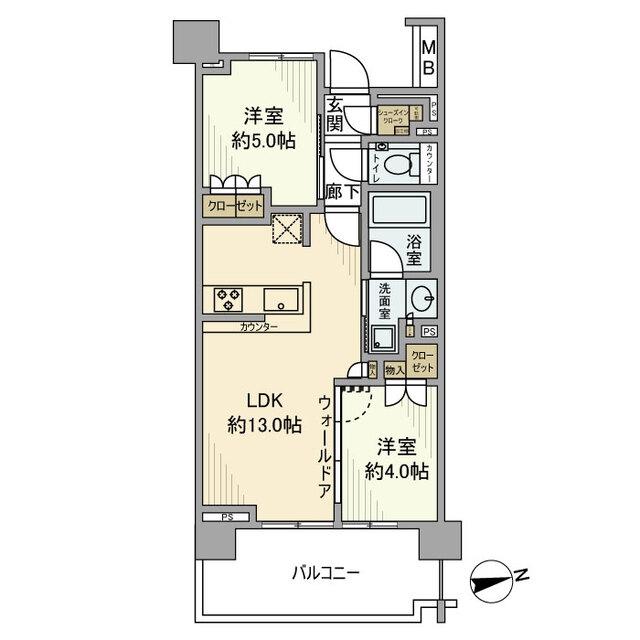 プラウドシティ国立（808） 間取り図画像