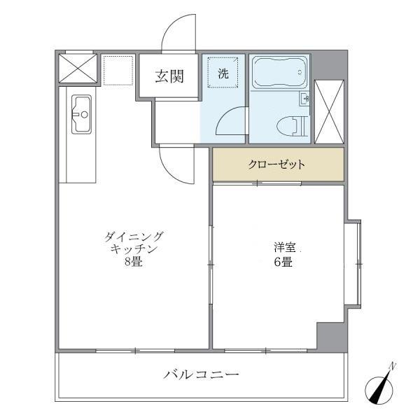 ニューハイツ中落合（205） 間取り図画像