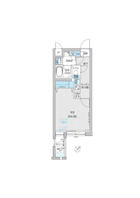 ＧＲＡＮＤ ＪＥＴＥ ＳＵＧＡＭＯ（グランジュテ巣鴨）（403） 間取り図画像