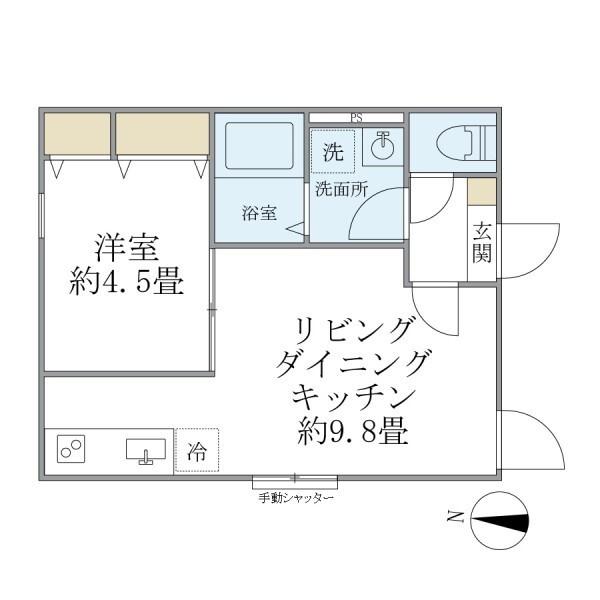 カレラコート大山（102） 間取り図画像