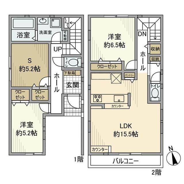 徳丸戸建（1） 間取り図画像