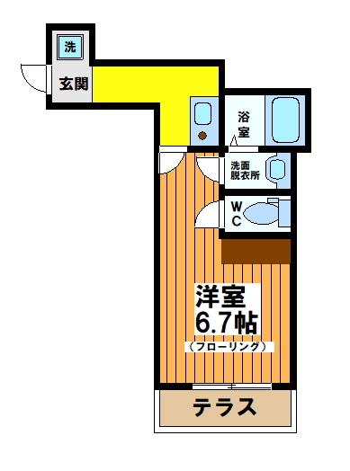 メゾンブランシュ下北沢（103） 間取り図画像
