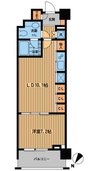 プライムアーバン日本橋横山町（1203） 間取り図画像