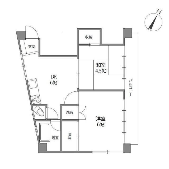 ディライトビルディング（502） 間取り図画像