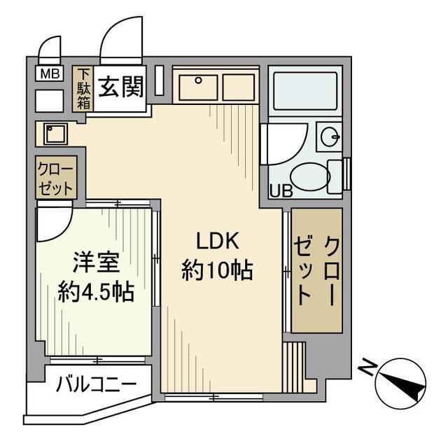 中川マンション（201） 間取り図画像