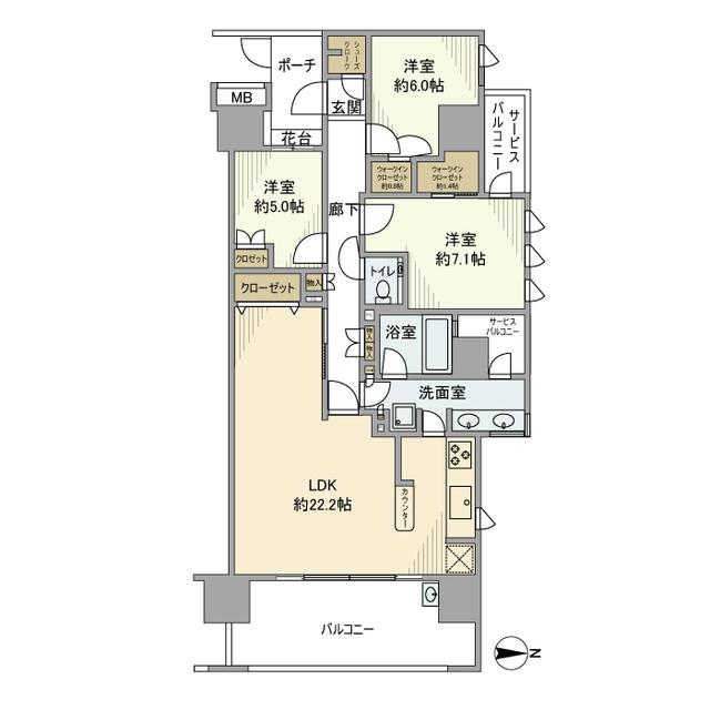 常盤台ガーデンソサエティ（329） 間取り図画像