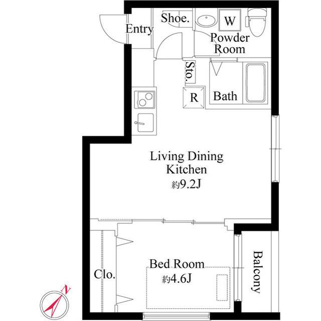 オークプレイス三軒茶屋（0401） 間取り図画像