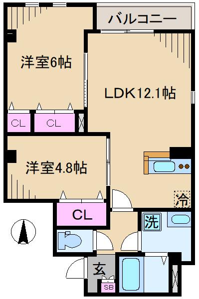 I’ｓ Court Oji（301） 間取り図画像