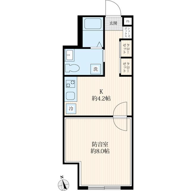 ＶＯＲＴ高井戸西ｒｅｓｉｄｅｎｃｅ（201） 間取り図画像
