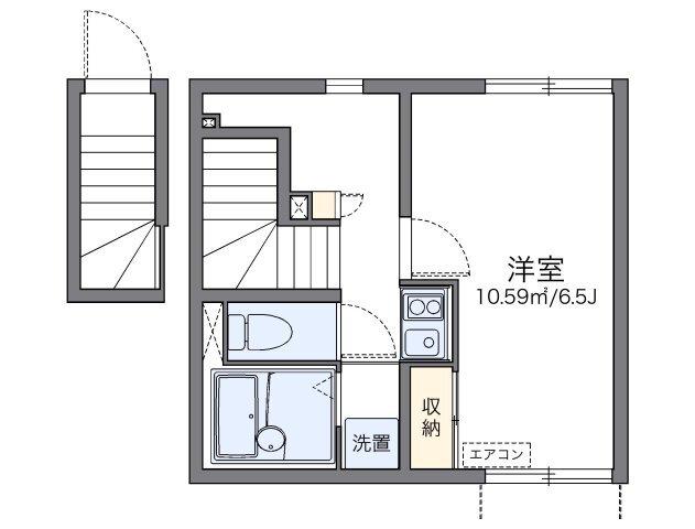 レオネクストウエスト２（202） 間取り図画像