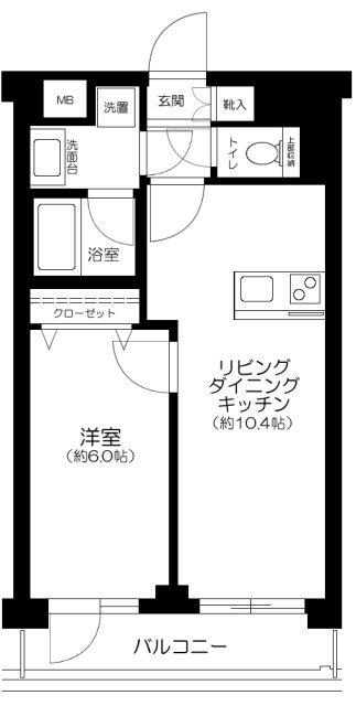デュオ・スカーラ新大久保 間取り図画像