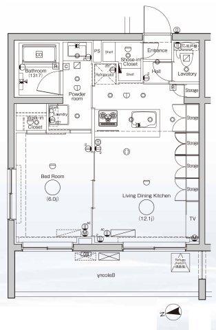 DIPS墨田RIVERSIDE（501） 間取り図画像