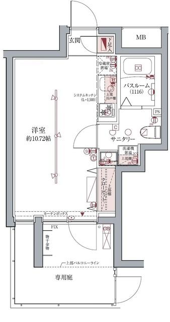 ラグディア高輪（109） 間取り図画像
