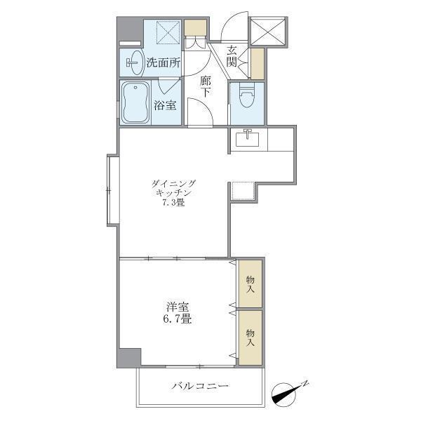 イーストコート平野（601） 間取り図画像