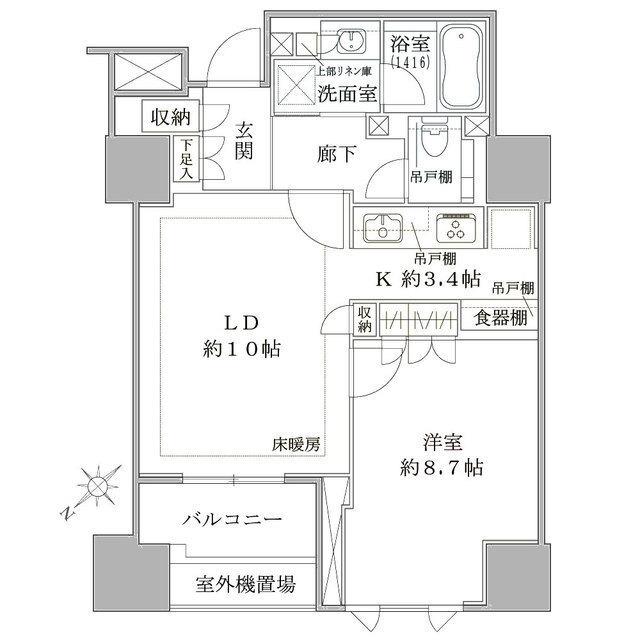 ザ・パークハウス千代田麹町（803） 間取り図画像