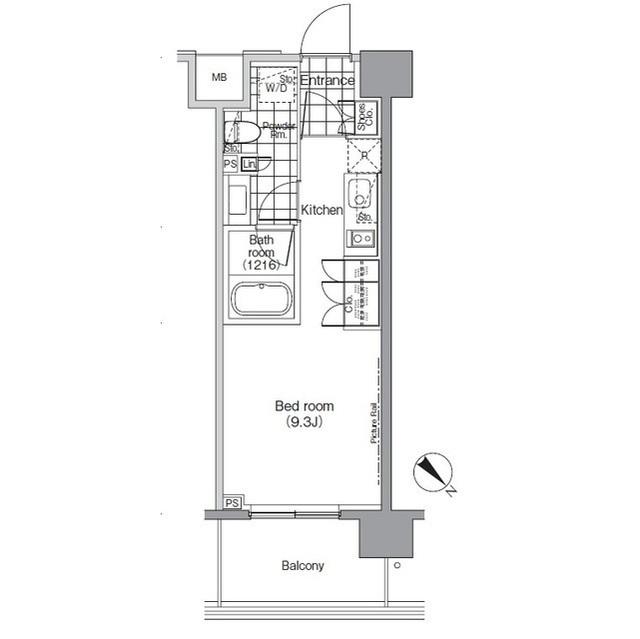 パークハビオ赤坂（804） 間取り図画像