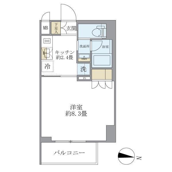 レクシード両国駅前（505） 間取り図画像