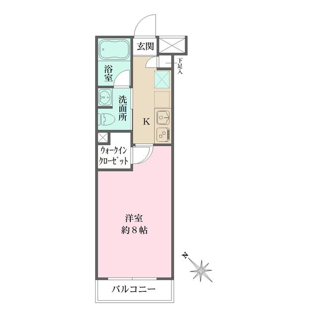 ベルフェリーク西小山（402） 間取り図画像