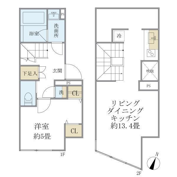 プラティーク中野坂上（401） 間取り図画像