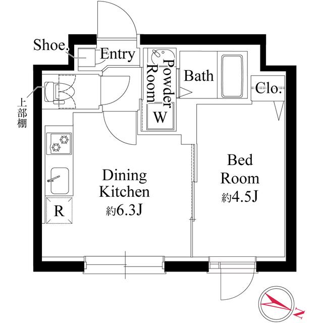 エルファーロ西新宿五丁目Ⅲ（0102） 間取り図画像