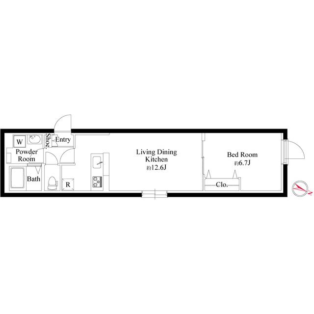 プレアス中野（0102） 間取り図画像