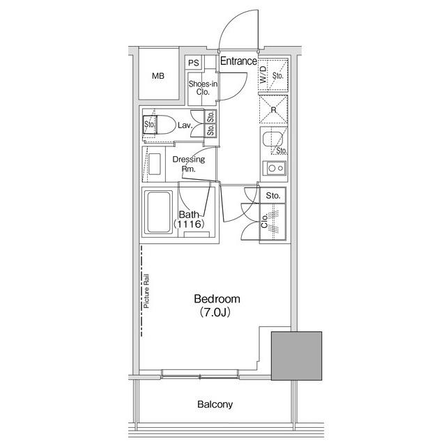 ザ・パークハビオ荏原中延駅前（402） 間取り図画像