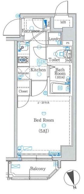 ブランノワール早稲田（303） 間取り図画像