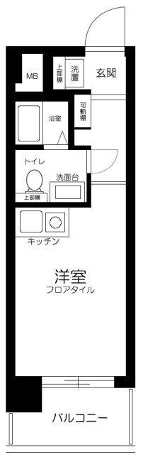 モナークマンション柿の木坂 間取り図画像