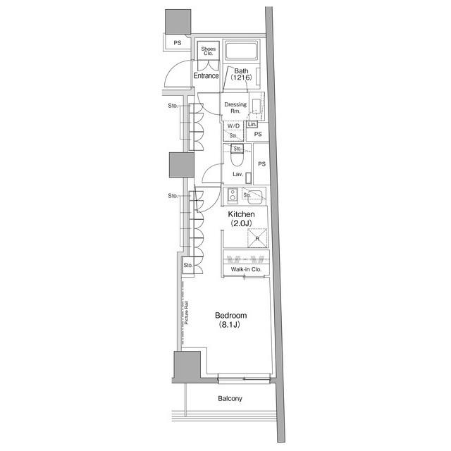 ザ・パークハビオ小石川（204） 間取り図画像