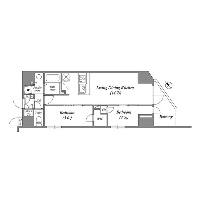 ルクレ東日本橋駅前（0201） 間取り図画像