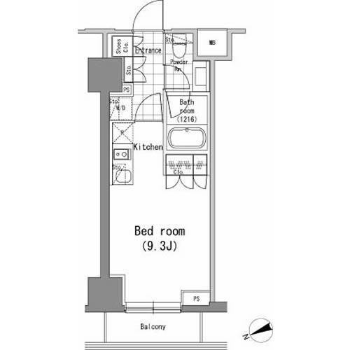 パークハビオ新橋（1103） 間取り図画像