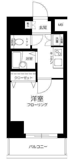 スカイコート・ヴィーダ五反田ウエスト 間取り図画像