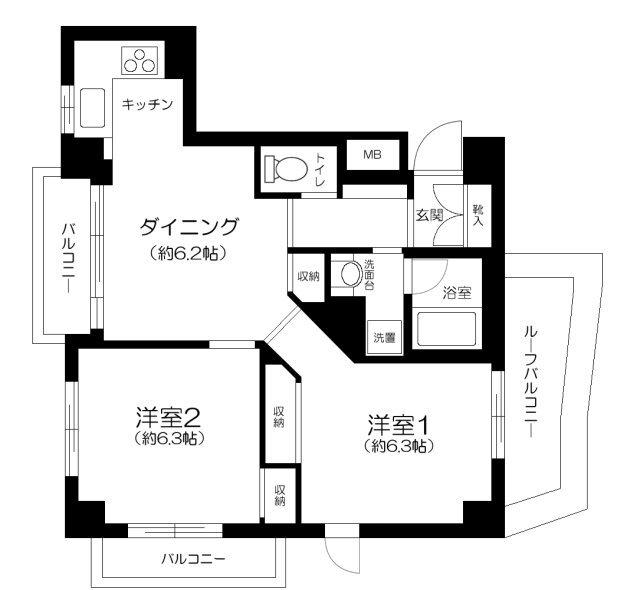 ステージファースト幡ヶ谷 間取り図画像