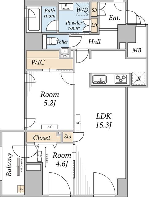 THE MAYFAIR（901） 間取り図画像