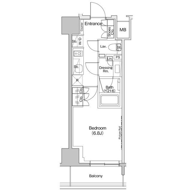 ザ・パークハビオ入谷（402） 間取り図画像
