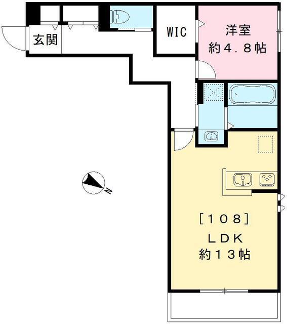 プレシャスコート鷺宮（108号室） 間取り図画像