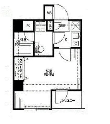 プレール・ドゥーク新宿曙橋（202） 間取り図画像